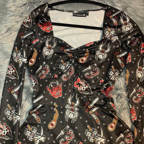 Sourpuss Dresses & Skirts - SOLD Sourpuss Friday the 13th dress
